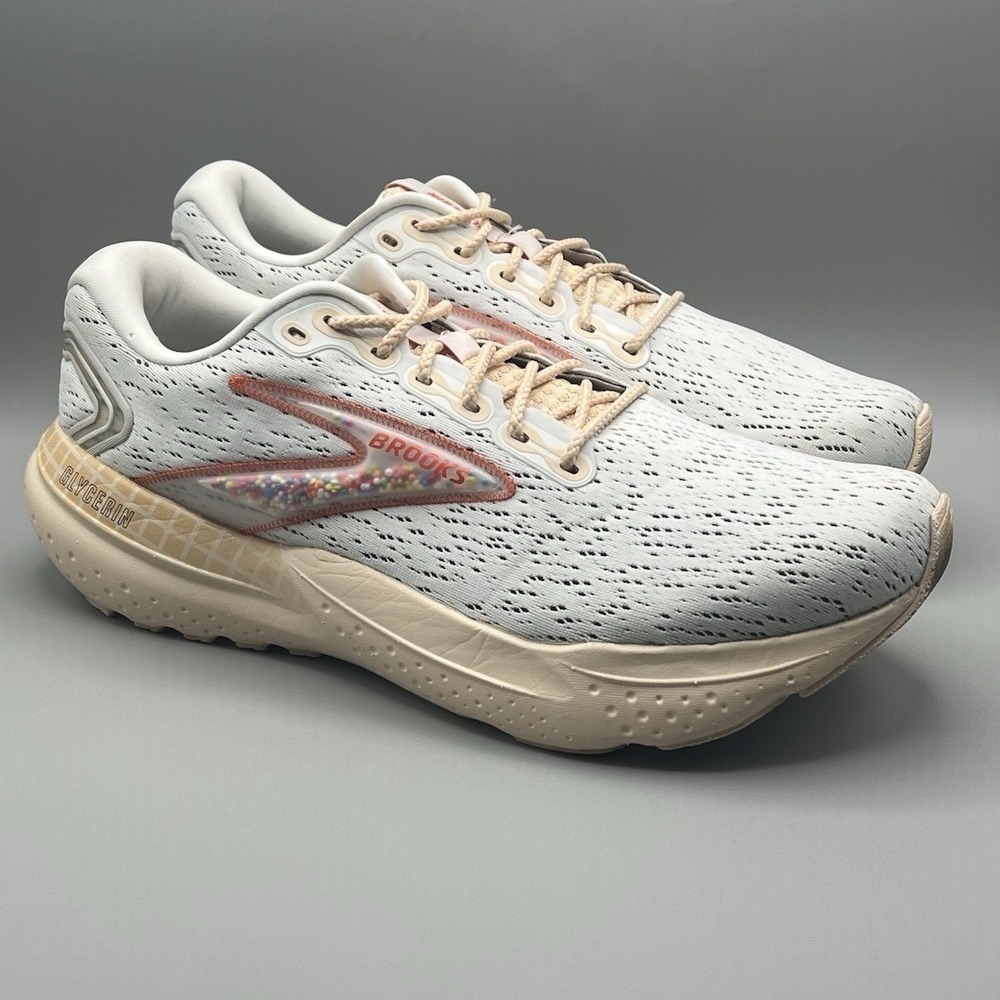 2024 Brooks Glycerin 21 Snow Dawn Ice Cream Running -  Men's Size 12.5 USED